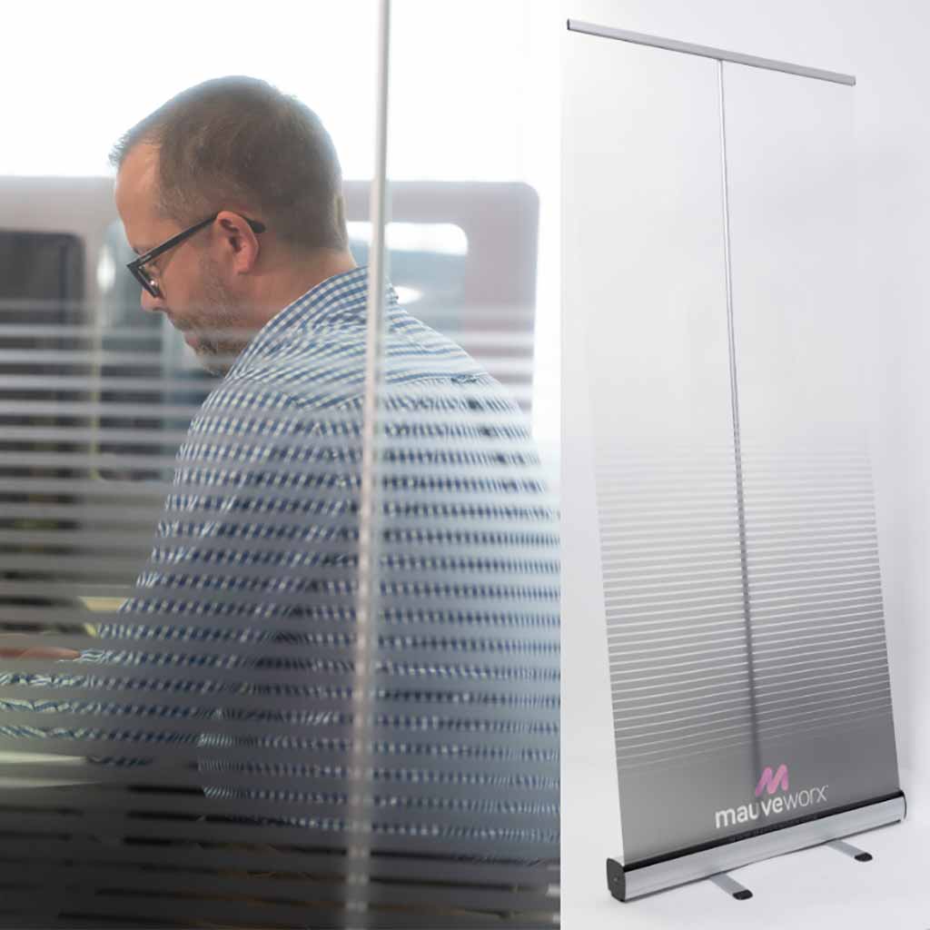 Covid secure free standing screens to divide offices and working areas 